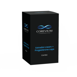 Estradiol cream + Progesterone caps